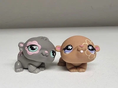 Littlest Pet Shop LPS Cuddliest Pet Pairs Hamsters 624 625 accessories Authentic - Image 1 of 3