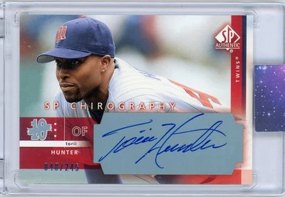 Torii Hunter - 2003 SP Authentic Chirography #TO Autograph Auto /245 - Image 1 of 2