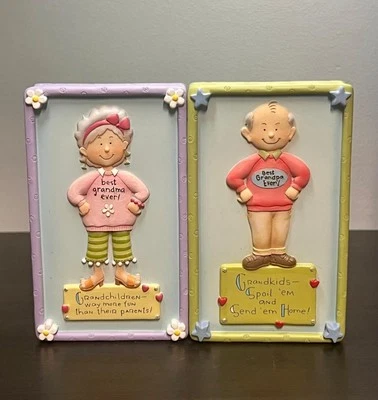 Gift for Him  And Her Best Grandpa And Grandma Sign - Image 1 of 4