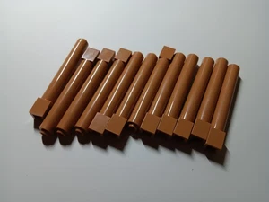 LEGO GROSSPACKUNG MENGE 12 MEDIUM DUNKLES FLEISCH/NOUGAT SOLIDE STÜTZSÄULEN 1X1X6 #43888 - Bild 1 von 1