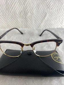 Ray-Ban RB3016 Clubmaster W0366 solo montature oro tartaruga - Foto 1 di 6