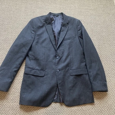 Jaqueta Blazer Masculina Banana Republic Tamanho 44L Cinza Personalizada Slim Fit Casaco Esportivo - Imagem 1 de 4