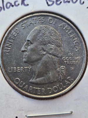 2002 P Ohio BLACK BEAUTY Improperly Annealed Planchet State Quarter Error  - Image 1 of 2