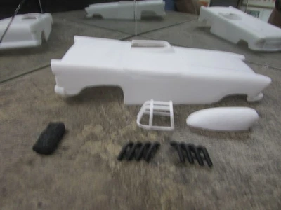 NEW 1/24 3D PRINTED '55 CHEVY BEL AIR SUPER GAS SLOT CAR BODY. FREE SHIPPING. - Image 1 of 2