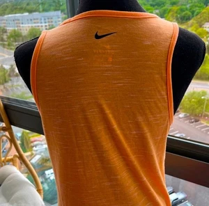 Nike Womens Dri-Fit Tank Top Logo Orange Small - Picture 1 of 6