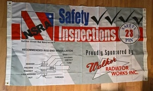 NSRA Safety Inspection Flag Banner 63"x35" Hot Rod Automotive street rod - Picture 1 of 5