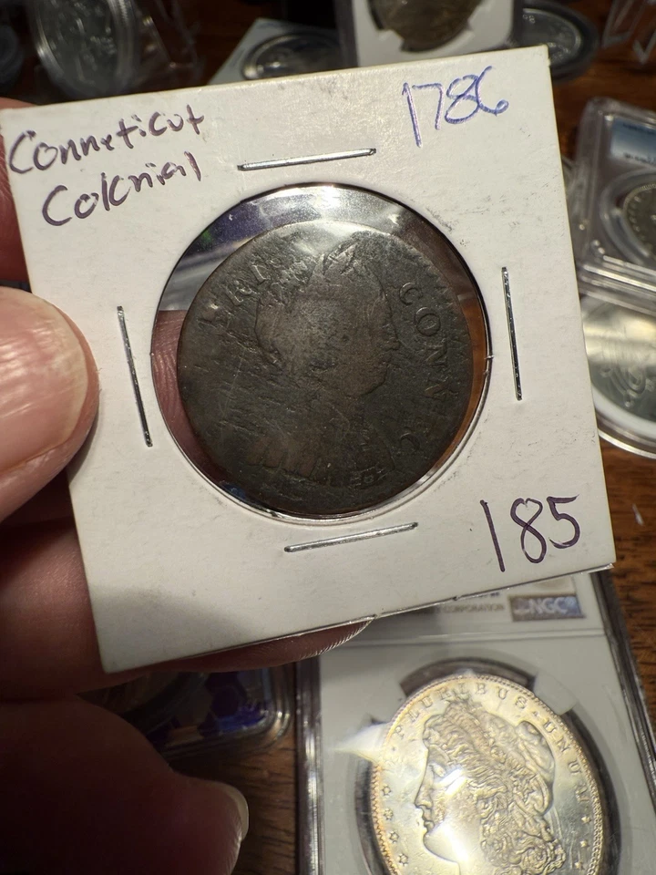 1786 Connecticut Colonial Copper Coin - Image 1 of 4