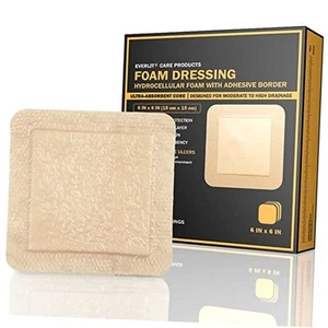 Silicone Foam Dressing with Gentle Adhesive Border | Sterile, Gentle, Highly - Picture 1 of 7