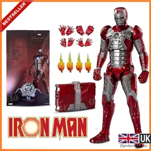 Marvel Avengers 7" MK 5 Series Iron Man Mark 5 Action Figure Model Figurine Gift - Picture 1 of 6