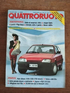 1987 03 VIERRAD MÄRZ 1987 NR.377 BJ XXXII CITROËN AX R5 SUPER GOLF LANCIA - Bild 1 von 6