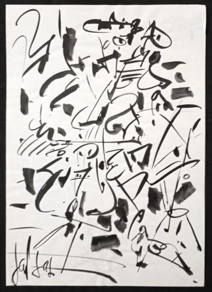 GEN PAUL. "Jazz". Dessin original à l'encre signé. - Photo 1/1