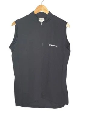 Le Mond Cycling Vest Size Large Black Logo Pockets/zip Men’s - Image 1 of 4