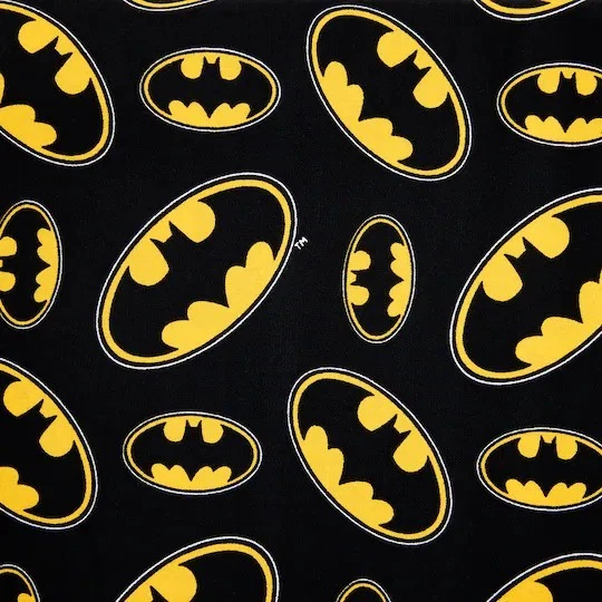Camelot® Fabrics Batman™ Black & Yellow Sign Cotton Fabric Cotton 5 Yds 29 In - Image 1 of 1