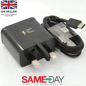 25W Super Fast Type C Charger Plug/Cable For Samsung Galaxy S20 S21 S22+ - Picture 1 of 6