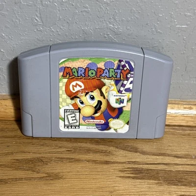 Mario Party (Nintendo 64 N64, 1999) Cleaned Tested Authentic Cartridge - Image 1 of 3