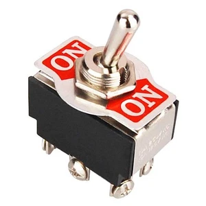 Interruptor basculante interruptor 10A, ON-ON, interruptor, 6 contactos, 2 cierres - Imagen 1 de 2