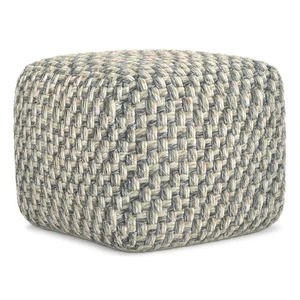 Beatrix Indoor/Outdoor Square Pouf in Multicolor - Picture 1 of 10