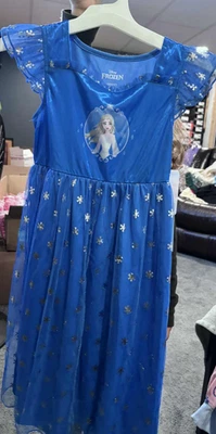 Disney Frozen Elsa Blue Dress Size 6/6x - Image 1 of 2
