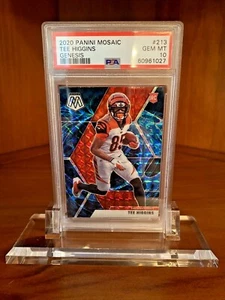 Camiseta de mosaico Panini 2020 Higgins Genesis novato SSP RC PSA 10 GEMAS COMO NUEVA Bengals 🙂 - Imagen 1 de 2