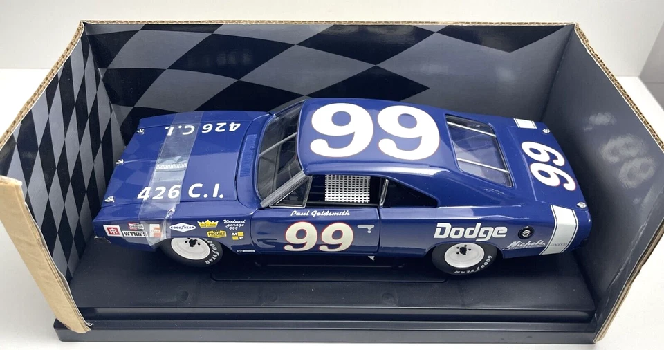 Mopar - 1969 Dodge Charger 500 - #99 Paul Goldsmith - 1:18 Scale - No Box - Image 1 of 4