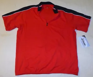LARGE Men's Schwinn Pro Red & Black Cycling Jersey Zipper Pouches Bike Bicycle - Picture 1 of 4