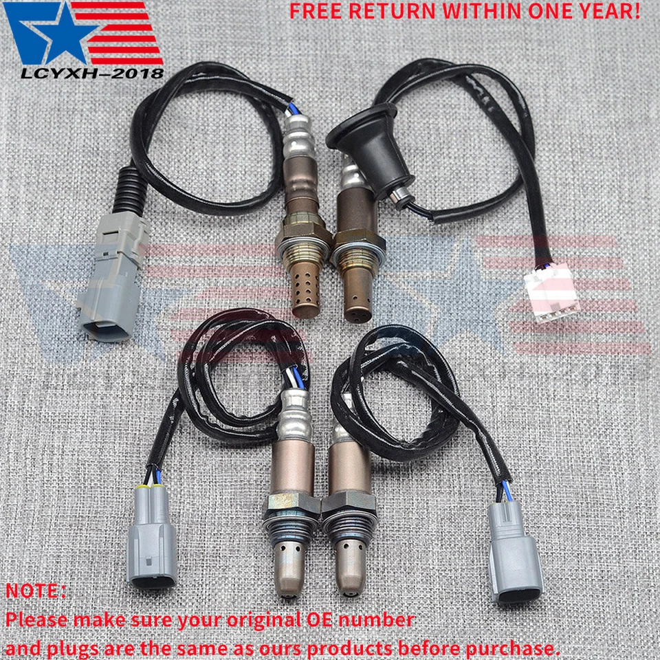 Juego de 4 sensores de oxígeno O2 arriba+abajo para Toyota Sienna 2007 2008 2009 2010 3,5 L V6 Foto 1 de 4