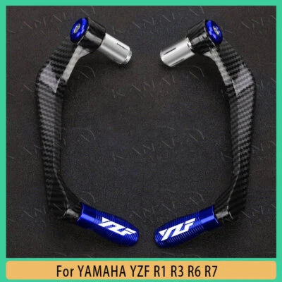 For YAMAHA YZF R1 R3 R6 R7 CNC Brake Clutch Levers Handlebar Guard Protector - Image 1 of 4