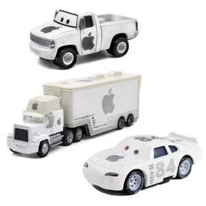 3er-Pack Modellauto McQueen Disney Pixar Autos Nr. 84 weiß Apfel LKW & Pickup & Auto - Bild 1 von 15