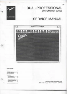 Fender Dual-Professional Verstärker Service Manual - Bild 1 von 2