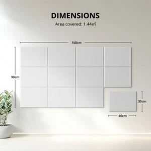 12 * Akustikpaneele Großer Schallabsorber Schalldämmplatten Schalldämmwand - Bild 1 von 12