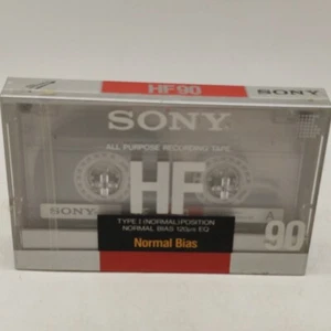 Nastro audiocassetta vuoto Sony HF 90 sigillato NUOVO - Foto 1 di 2