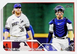 2023 Topps Update US251 CORBIN BURNES WILLIAM CONTRERAS BREWERS        FREE SHIP