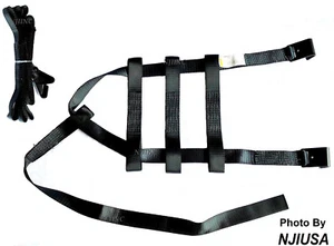 Basket Tie down Adjustable Straps Tow Dolly Wheel Net Set Flat Hooks Heavy Duty - Bild 1 von 6