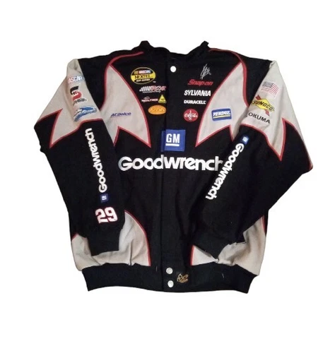 NWOT Chase Authentics Drivers Line NASCAR Jacket K.Harvick Goodwrench Large Cover