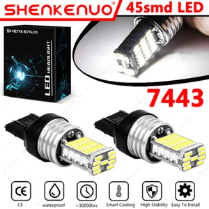 For Honda Interceptor VFR800 1998-2005 2X 7443 LED Parking Light Bulb Lamp White - Bild 1 von 12