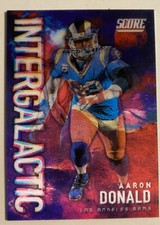2020 Score Aaron Donald “INTERGALACTIC” SSP CASE HIT No. IG-18 LA Rams