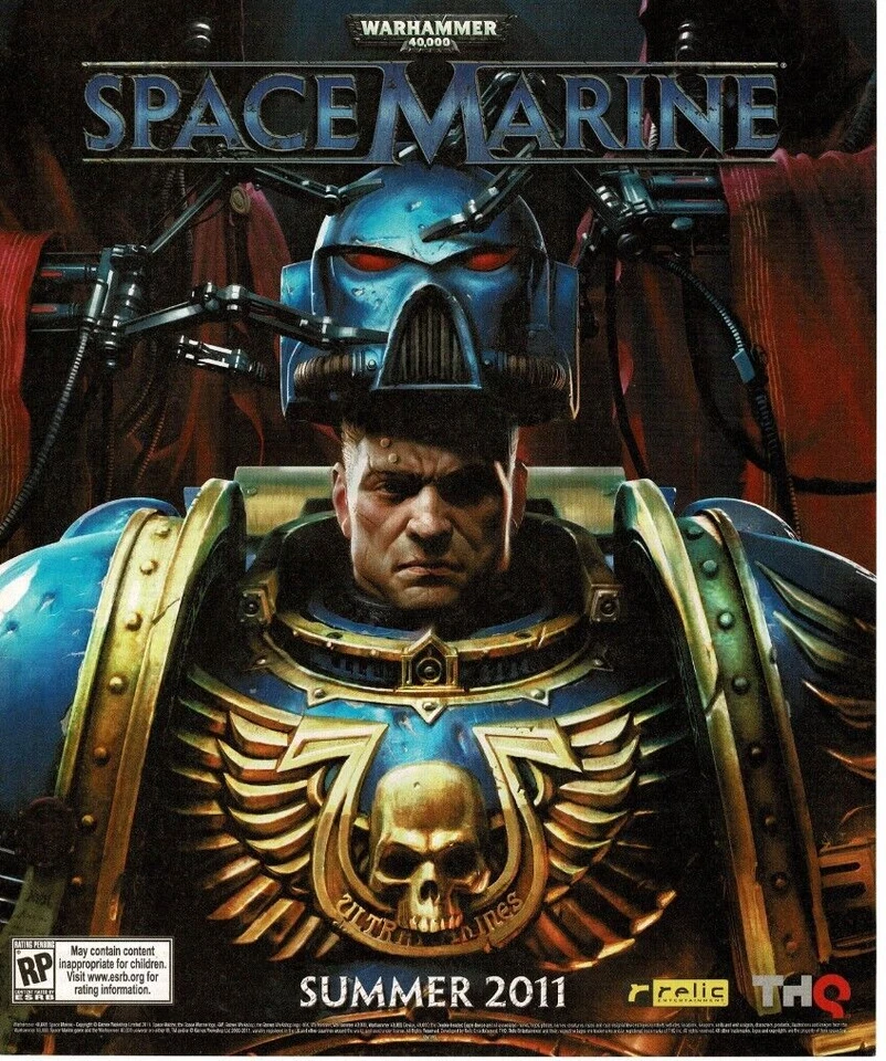 2011 Warhammer 40K 40000 Space Marine Video Game Vintage Print Ad - Image 1 of 1