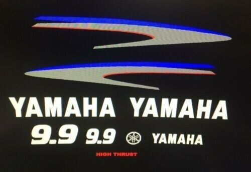 Yamaha Utombordare Motor sticker Dekaler sticker Kit 9.9 hk - Marine Vinyl free ship