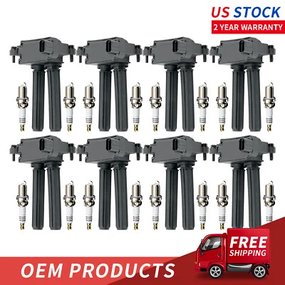 8Quality Ignition Coil&Spark Plug 16PCS for 2011-2021 Ram 1500 2500 3500 V8 AFC - Image 1 of 4