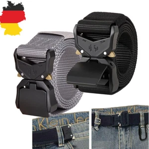 Herren Armee Militär Military Gürtel Taktischer Gürtel Belt Nylon Schnalle DE - Bild 1 von 23