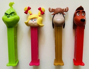 DR. SEUSS - PEZ Spender - GRINCH-CINDY LOU-FRED DAS RENTIER-MAX DER HUND - Bild 1 von 2
