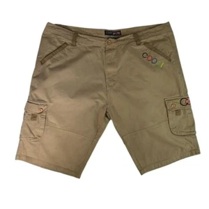 Vintage COOGI Australia Cargo Shorts Tan Khaki Mens XXL Big & Tall Size 48 - Picture 1 of 8