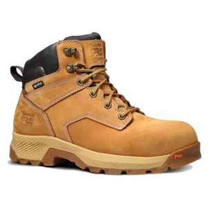 Men's Timberland PRO 6" TiTAN EV Waterproof Boots WHEAT TAN COMPOSITE TOE WORK - Picture 1 of 7