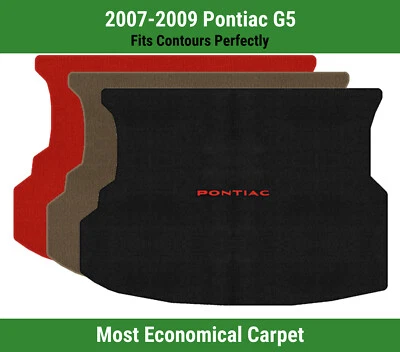 Alfombra de maletero Lloyd Velourtex para Pontiac G5 '07-09 con Pontiac rojo sobre negro Foto 1 de 4