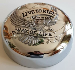 NOS 7" Live to Ride 178mm Luftfilter HARLEY S&S Super B Bendix Keihin Shovelhead - Bild 1 von 6