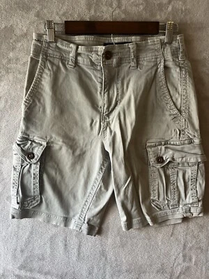 American Eagle Cargo Shorts Men's 30 Cream Khaki 10" Inseam Classic Fit - Image 1 of 4