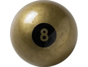 NUEVO Aramith 2.25" Novedad BOLA DORADA 8 - 2 1/4 PULGADAS Bola - Imagen 1 de 2