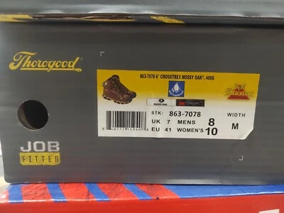 Roble musgo Thorogood Crosstrek talla 8 86-7078 Foto 1 de 2