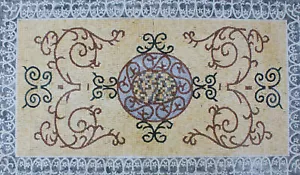 Großer Teppich Boden Fliese Haus Renovierung Marmor Mosaik - Bild 1 von 1