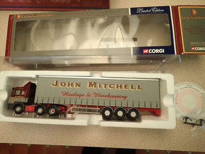 Corgi 1:50 CC12001 MAN Curtainside John Mitchell Transport Undisplayed Has Issue - Image 1 of 4